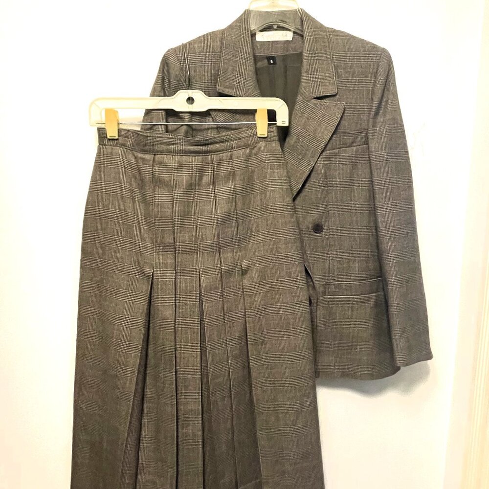 Gloria Vanderbilt Suits Women Wool Blazer & Skirt Set